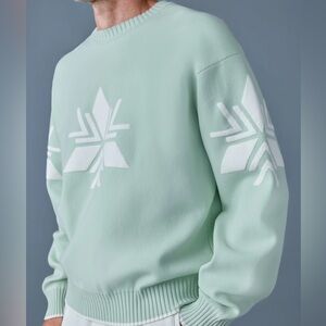 Mackage Mint Green Snowflake Sweater size S